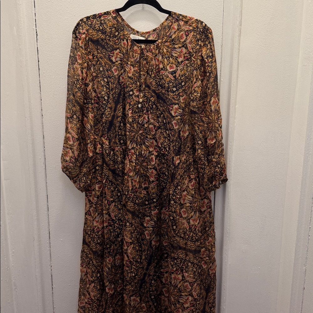 Jade Multicolor Patterned Dress - image 1